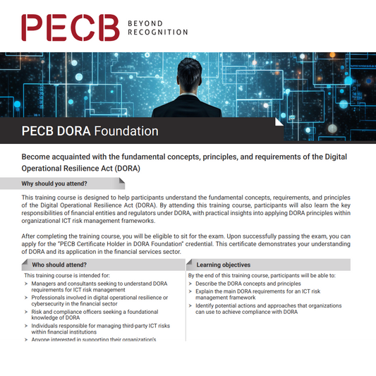 Digital Operational Resilience Act (DORA) Foundation (Self-Study)