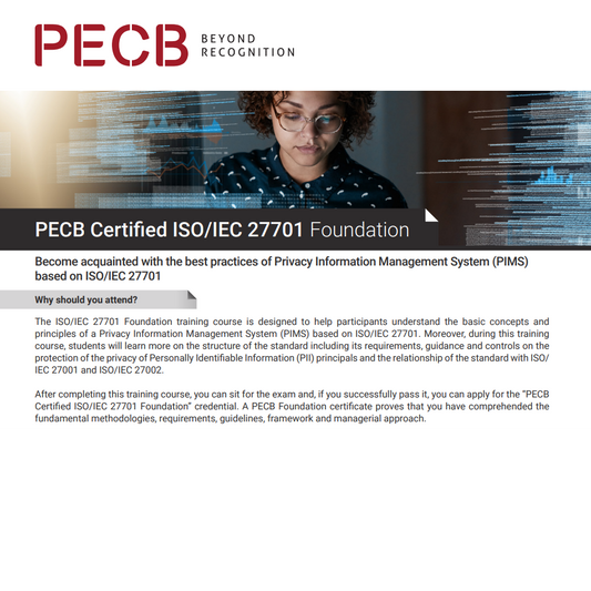 ISO/IEC 27701 Foundation (Privacy Information Management) (Self-Study)