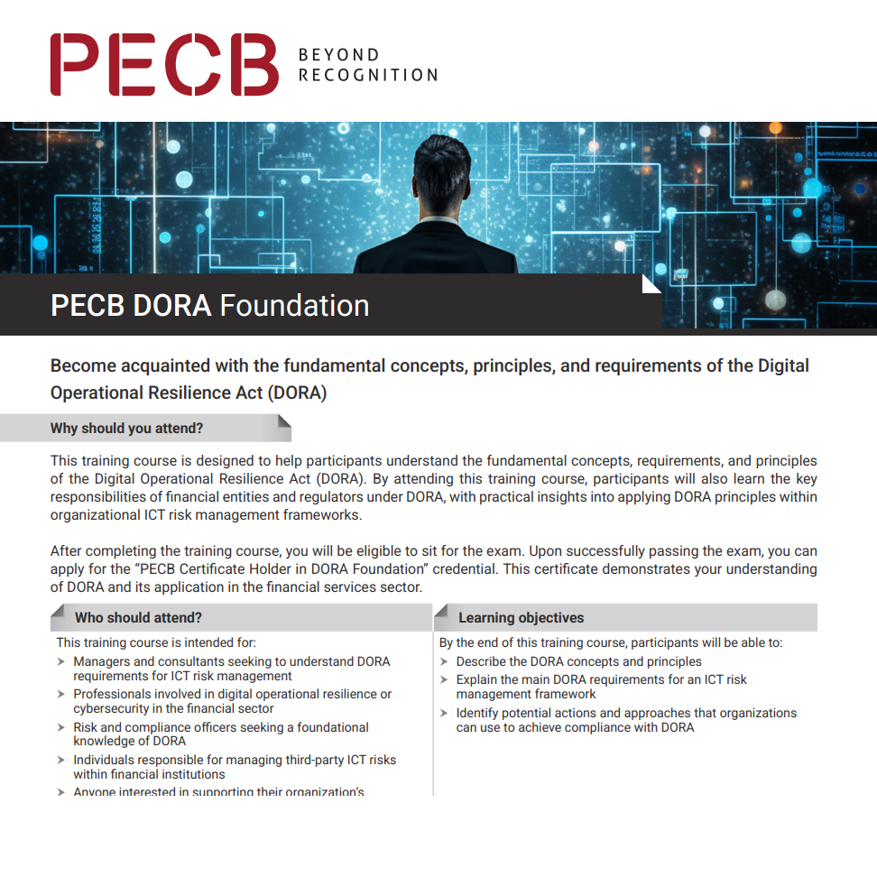 Digital Operational Resilience Act (DORA) Foundation (Self-Study)